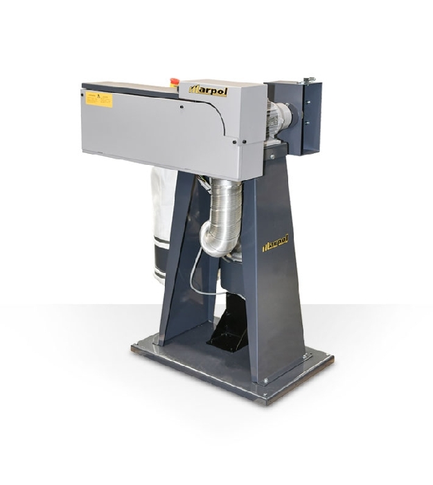 Swiveling belt sander combined with brush polishing machine