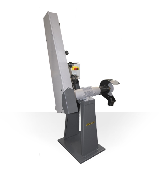 Swiveling telescopic belt sanders combined with brush polishing machines