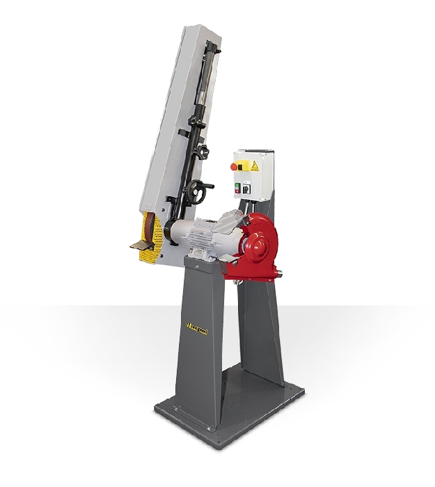 Belt sander combined with grinding wheel