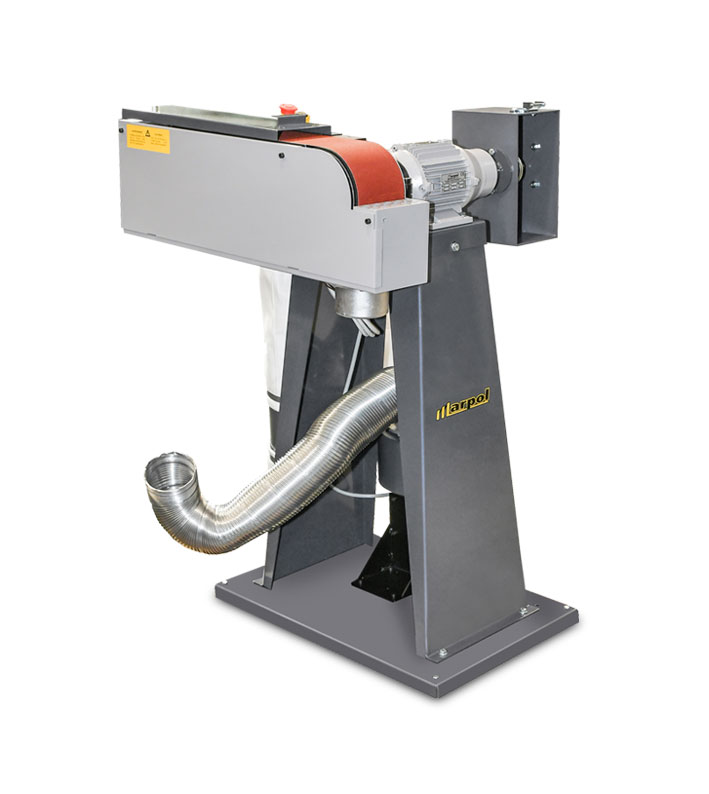 Swiveling belt sander combined with brush polishing machine - mod. 316